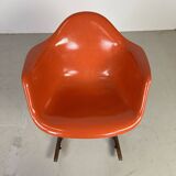 Eames Herman Miller RAR rocking chair in salmon