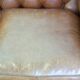 Chesterfield 2-seater sofa in light brown/cream English cowhide leather