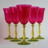 Vintage Crystalex Wine Glasses Set of 6 – Bohemian Glass