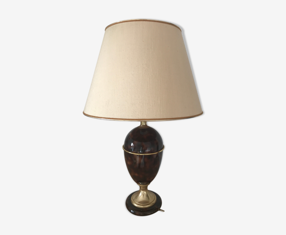 Lampe de table avec pied effet marbré