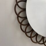 Rattan mirror