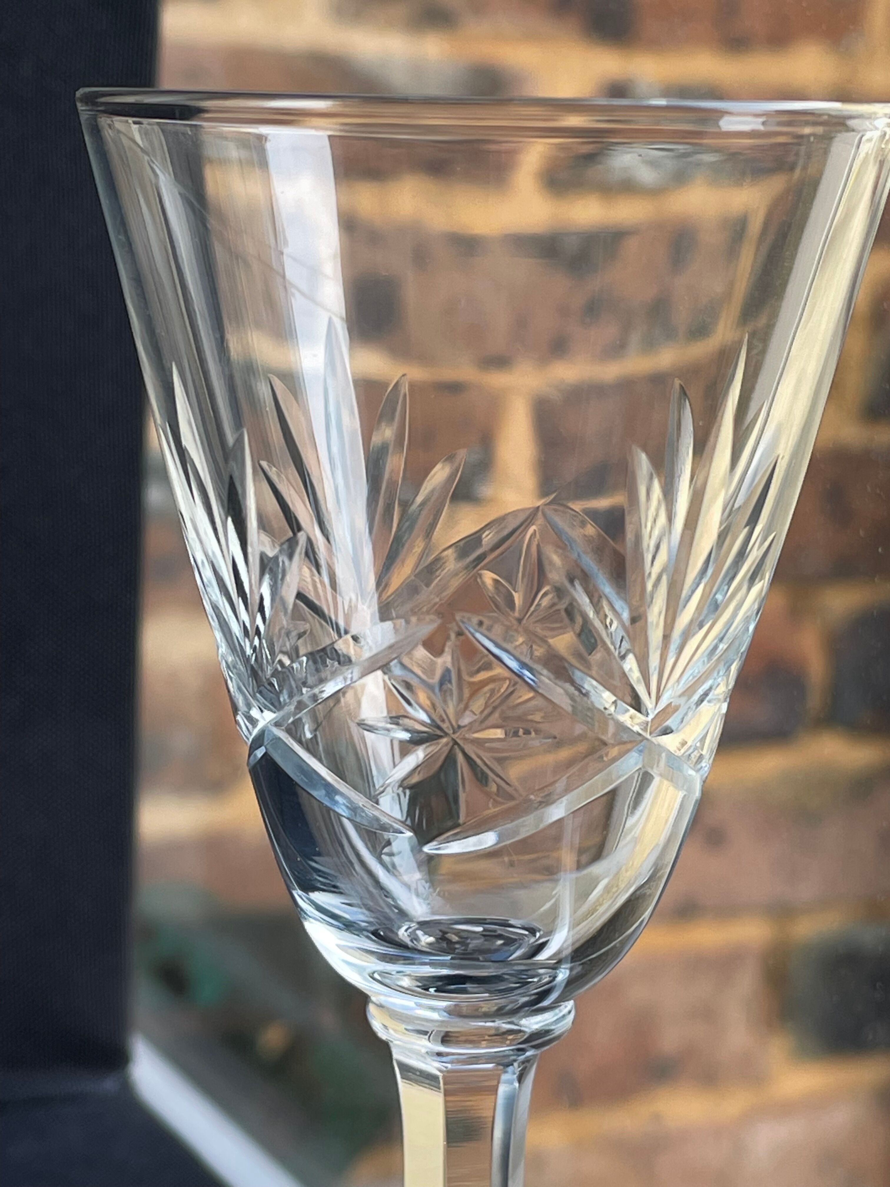 Liquor glasses (12) - art deco - cut and blown crystal