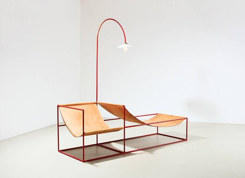 Muller & Van Severen Early Duo Seat + Lamp Belgium 2011