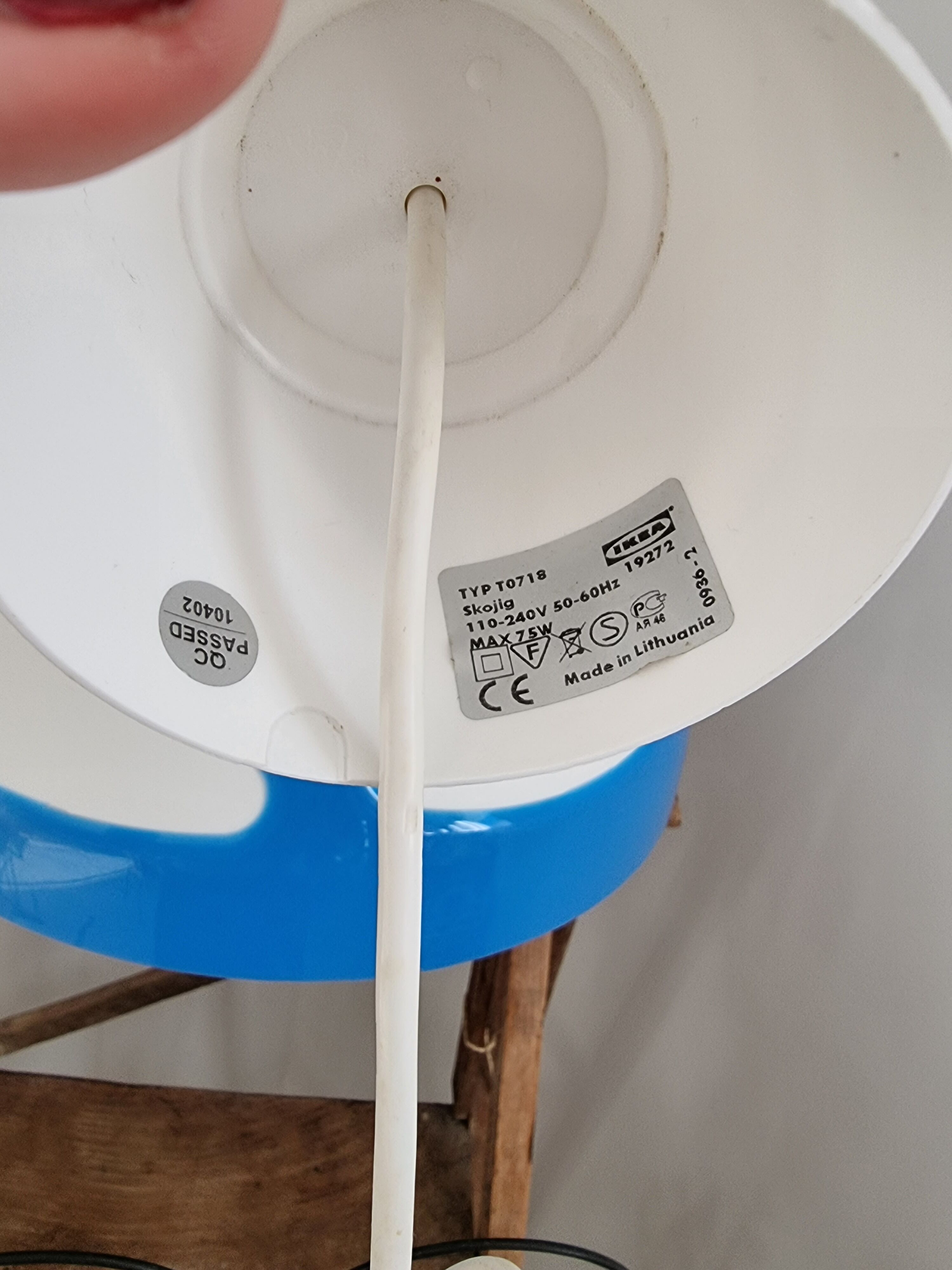 Chandelier ikea skojig vintage model