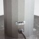 Valenti Luce uplighter with glass shade, Italy 1980s-1990s