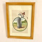 Frames 80s with golfers