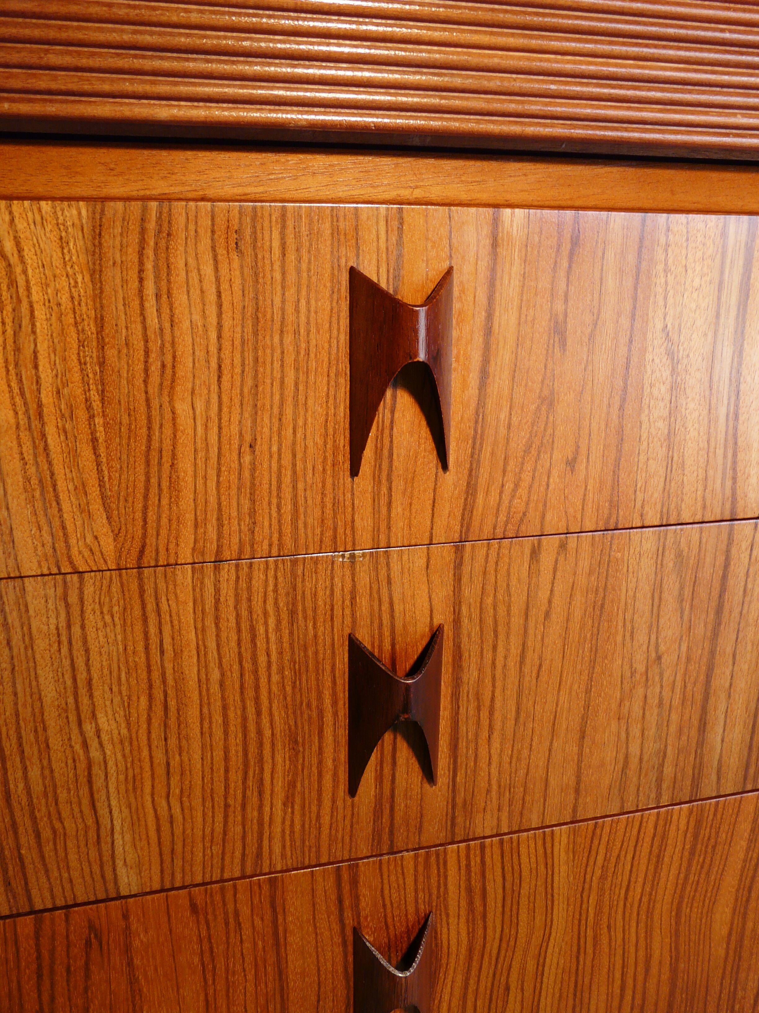 Scandinavian rosewood chest of drawers