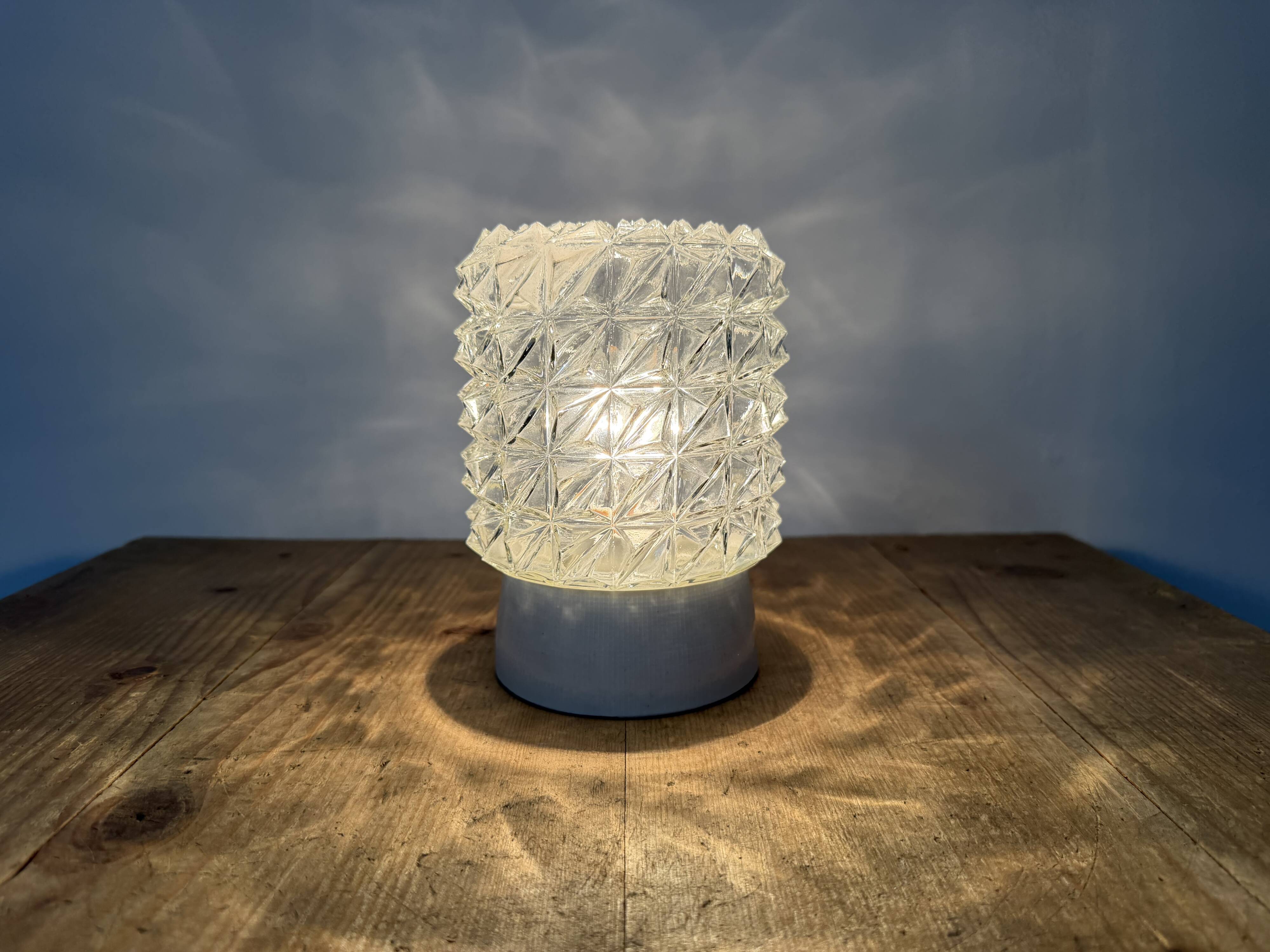 Vintage White Porcelain Ceiling Light, 1970s