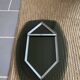 Vintage mirror 60s Italian design by Veca