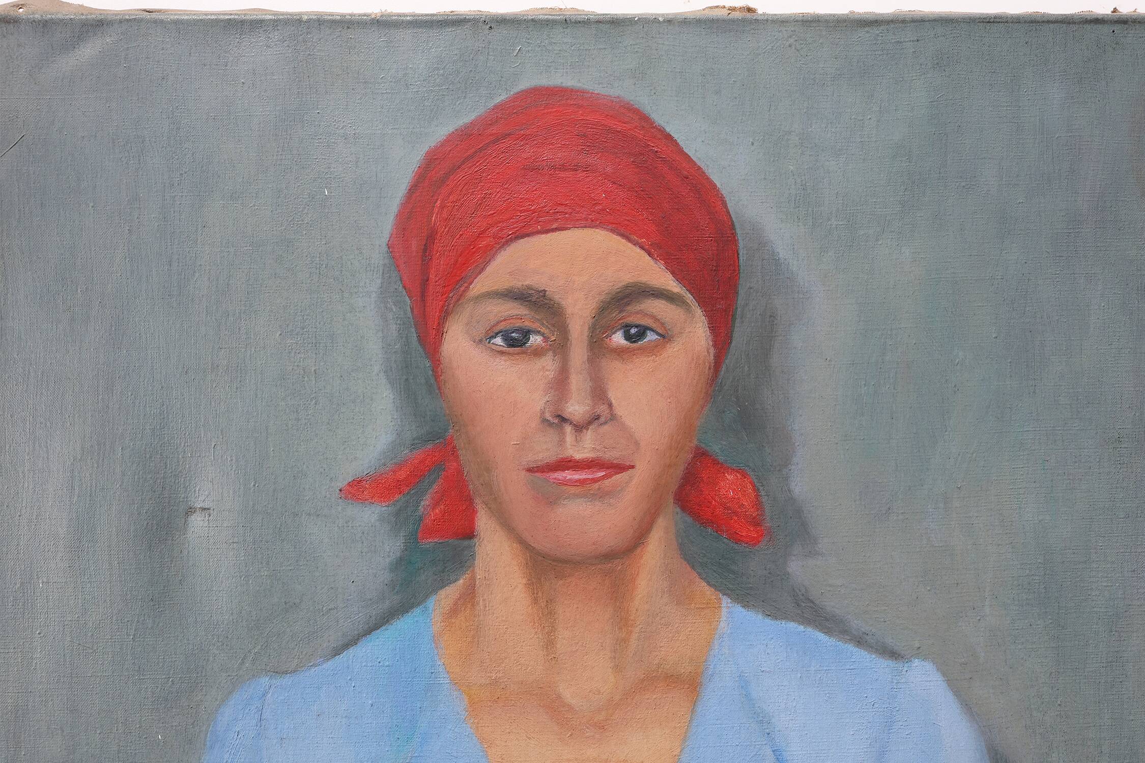 Expressionist portrait of a woman, Belgium 20th century