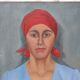 Expressionist portrait of a woman, Belgium 20th century