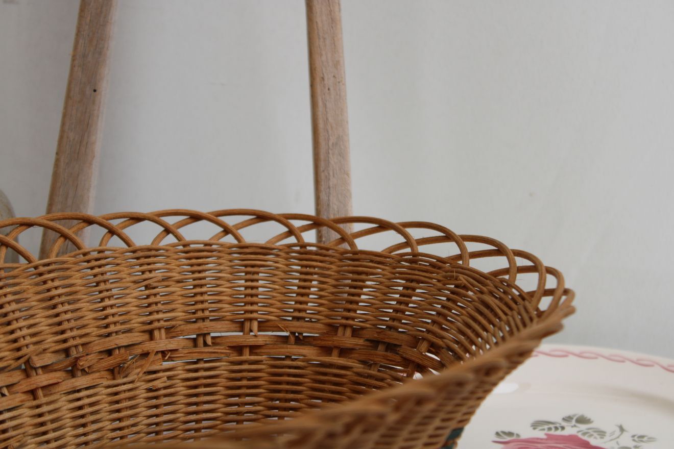 Vintage wicker basket
