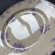 Large round plate from Longwy ironstone