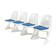 Set of 4 Space Age Casalino dining chairs by Alexander begge for Casala