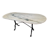 Bistro table with marble top
