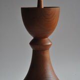 Teak vintage candlestick