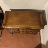 Commode Louis XV en merisier massif