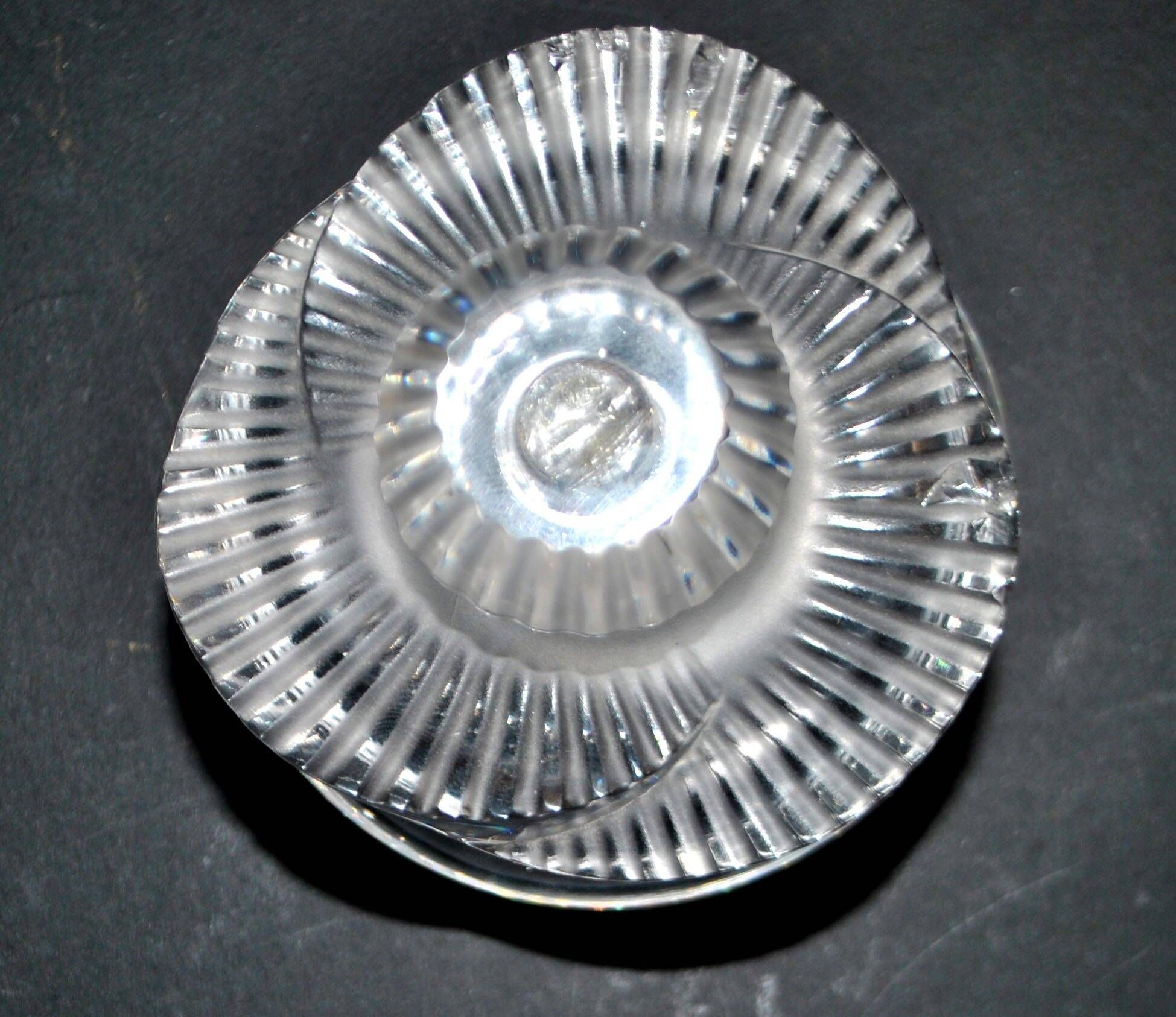 Lalique Baptiste bottle in frosted crystal signed "Lalique R France" 1979