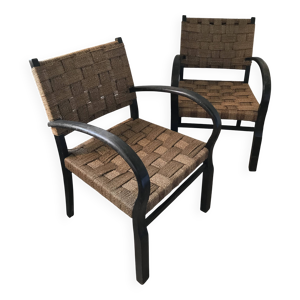 Paire de fauteuils vintage