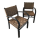 Pair of vintage rope armchairs, wooden frame, Sweden, 1960, Axel Larsson