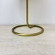 Vintage Mushroom table lamp with gold metal base , 1970s