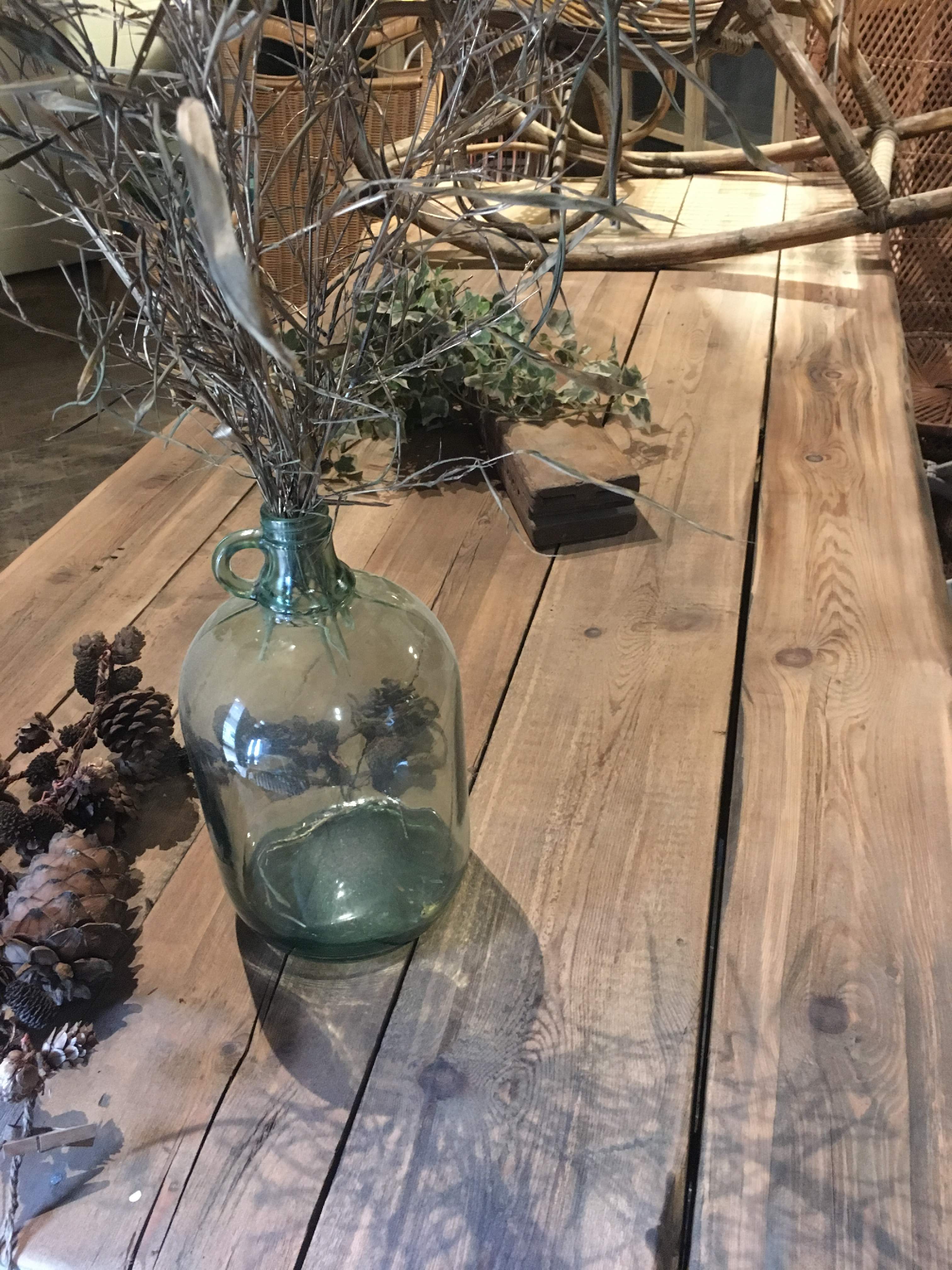 Large artisanal solid wood table