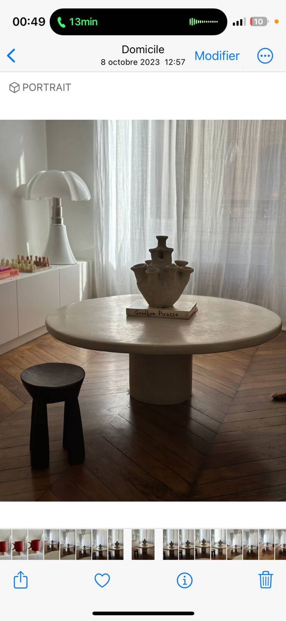 Anemone candle holder, centrepiece chandelier, raw minimalist ceramic sculpture.