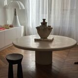 Anemone candle holder, centrepiece chandelier, raw minimalist ceramic sculpture.