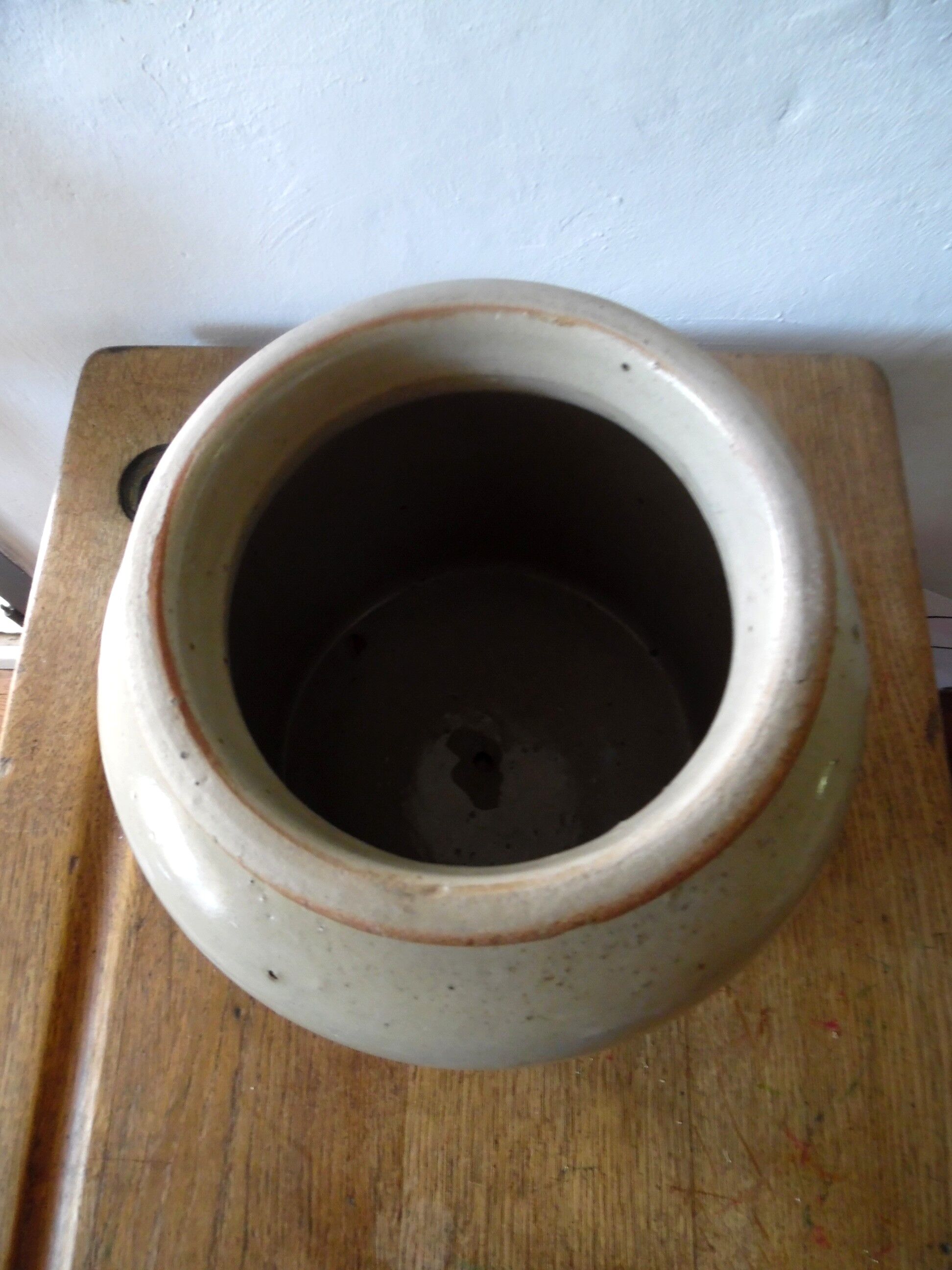Cream glazed stoneware