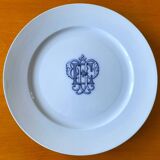 Large antique earthenware dinner plates by Brown-Westhead, Moore & Co.