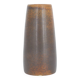 Small modern Scandinavian collection vase in chocolate stoneware from the mid-century by Gunnar Borg.