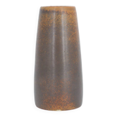 Petit vase de collection scandinave moderne en grès chocolat du milieu du siècle par Gunnar Borg