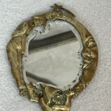 Napoleon III hand mirror in bronze