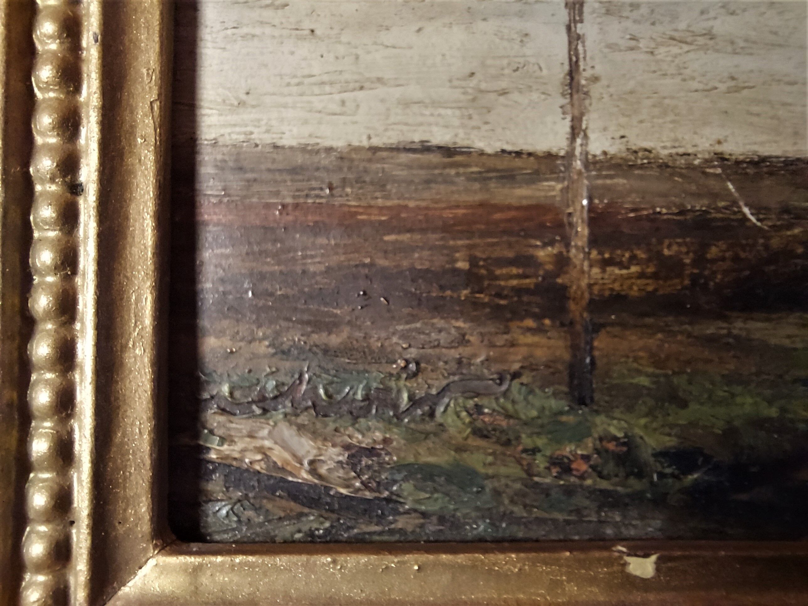 Oil painting on marine panel