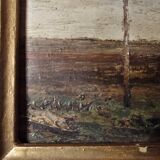 Oil painting on marine panel