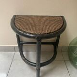 Table d’appoint ou chevet en rotin vintage
