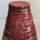 Glazed terracotta vase Art Deco signed WW
