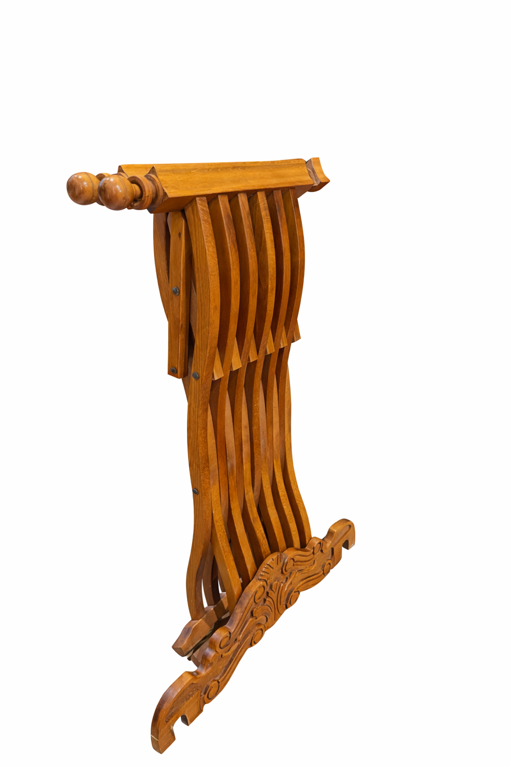 Antique Italian Savonarola Chair, Late 19th Century