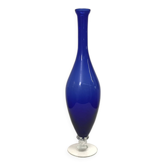 Midnight blue glass soliflore