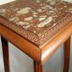 Wooden side table, pedestal console, 110 cm, plant stand, statue, sculpture