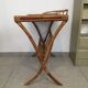 Rattan and leather booster desk