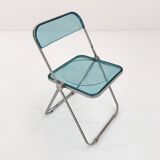Blue Plia Chair by Giancarlo Piretti for Castelli, 1960