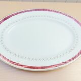 Plat de service ovale Digoin Sarreguemines Verseau