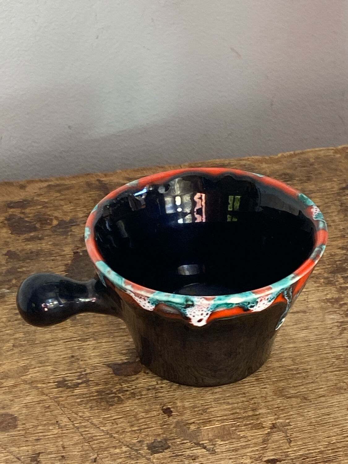 Pitchers and cups, iridescent ceramic, Vallauris