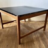 Coffee Table With Black Lacquered Top And Reversible
