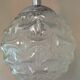 Suspension cascade with five globes and chrome metal / vintag years 60-70
