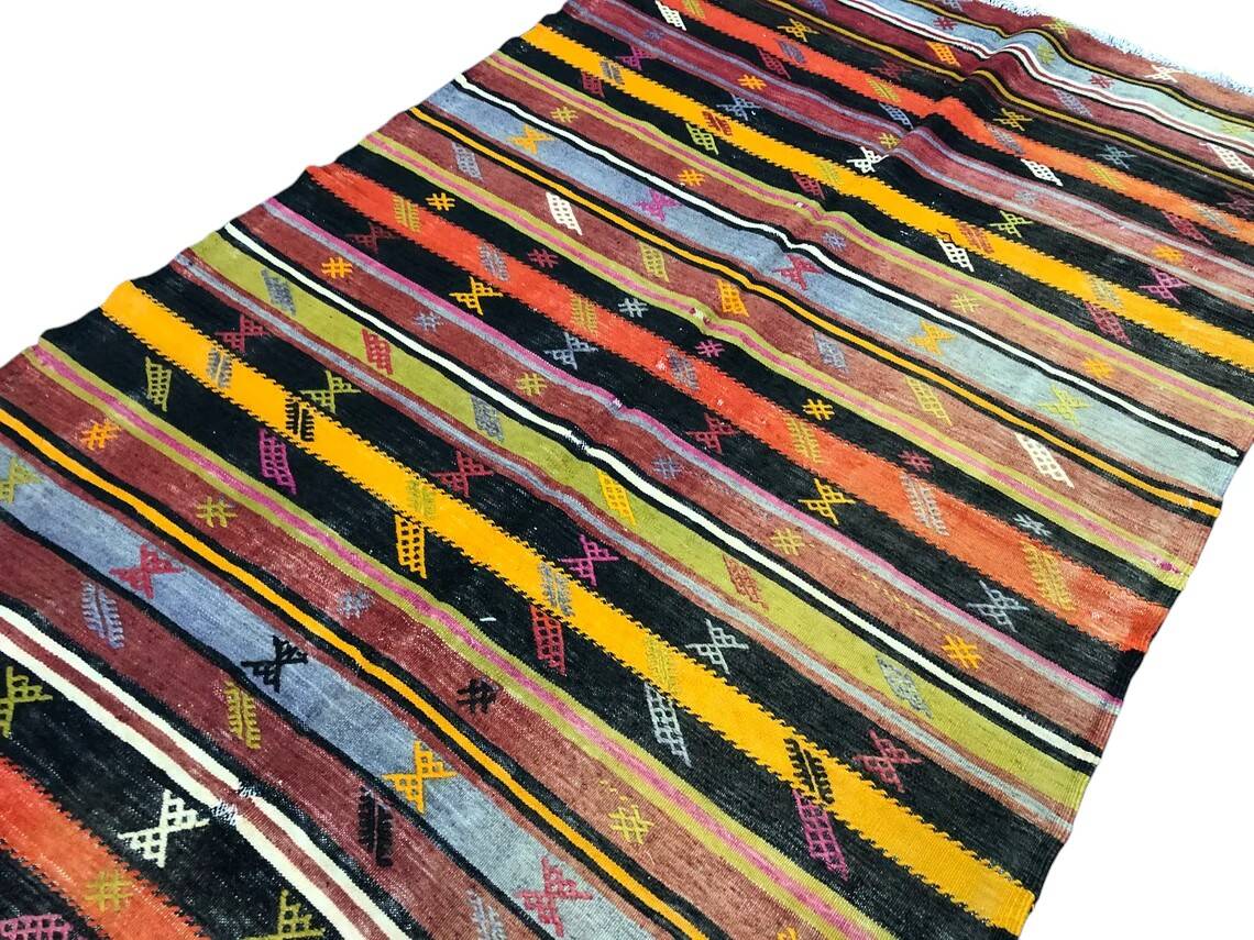 Vintage Anatolian Kilim Rug