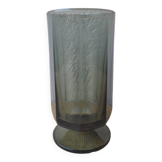 Vase verre fumé
