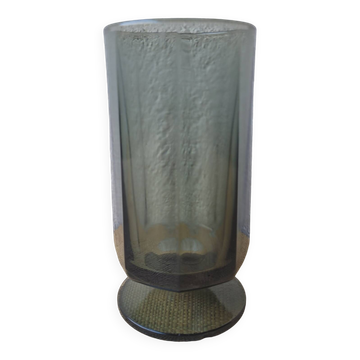 Smoked glass vase