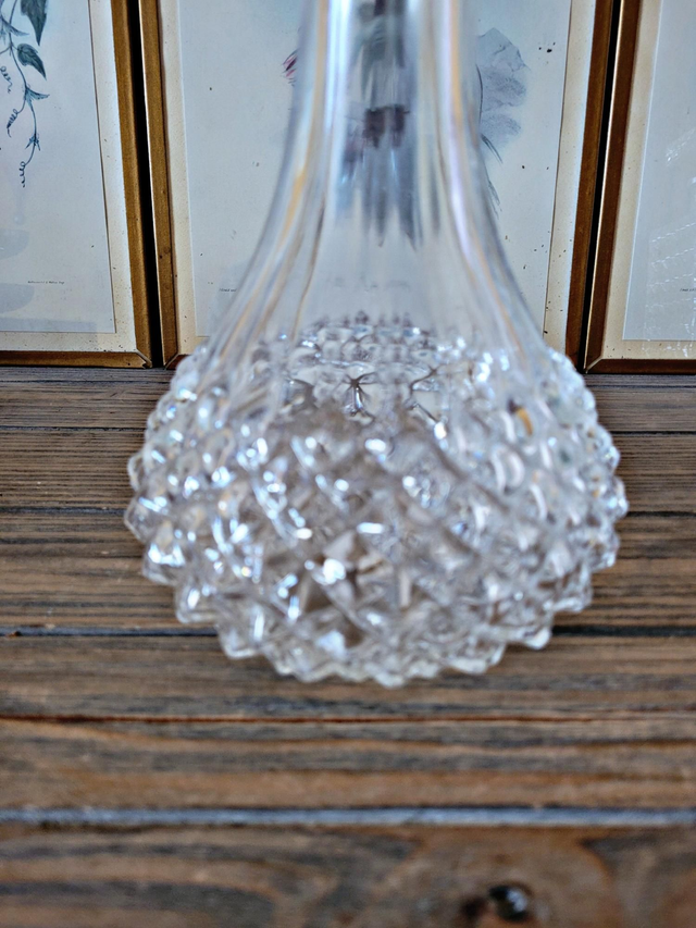 Diamond point wine carafe - Arques Longchamp Crystal?
